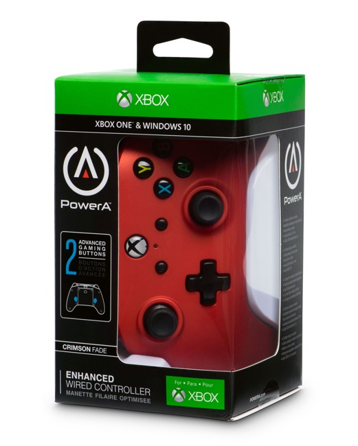 PowerA Xbox One Enhanced Wired - Crimson Fade