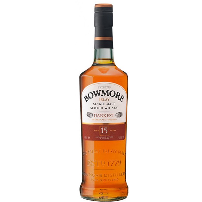 Bowmore - 15 Year Old Darkest Islay Single Malt Whisky, 70 cl