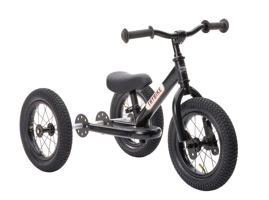Trybike - 3 Wheel Steel, All black - Leker