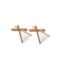 Normann Copenhagen - Sticks Hooks set of 2 - Nature (380505)