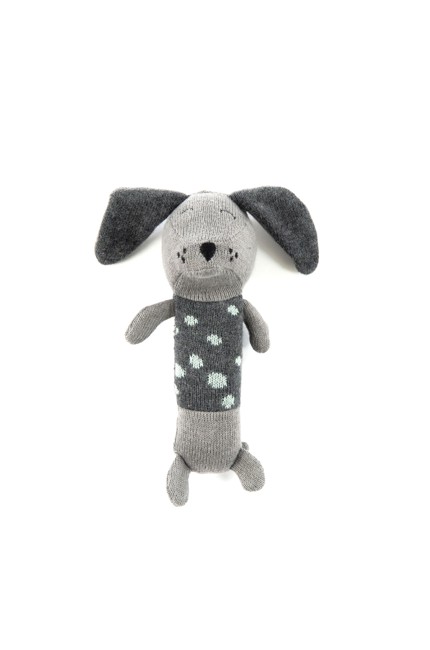 Smallstuff - Maracas Hæklet Rangle - Grey Dalmatiner Hund