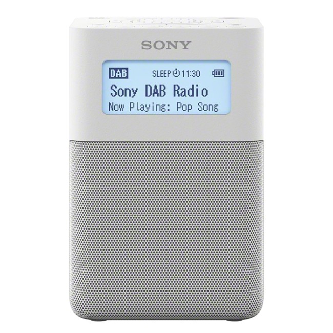 Sony - XDR-V20D Bærbar DAB/DAB+ Clock Radio Hvid