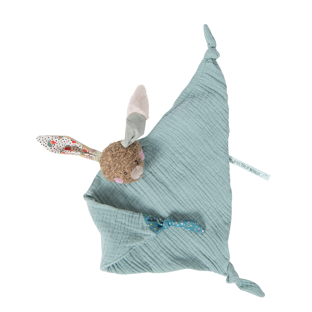 Moulin Roty - Rabbit muslin comforter (665019)