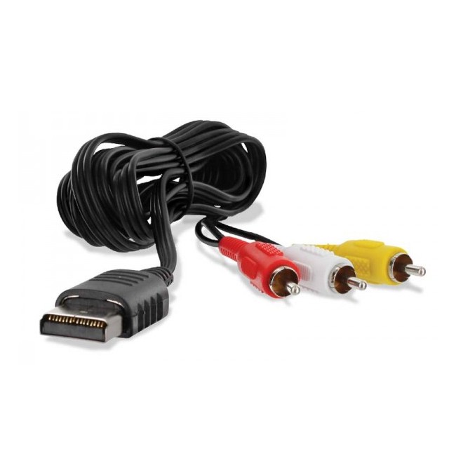 Zedlabz 1.8m replacement composite rca av tv display cable lead wire for sega dreamcast 6ft