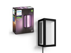 Philips Hue - Impress Wandlaterne Schwarz - Weiß & Farbe Ambiance