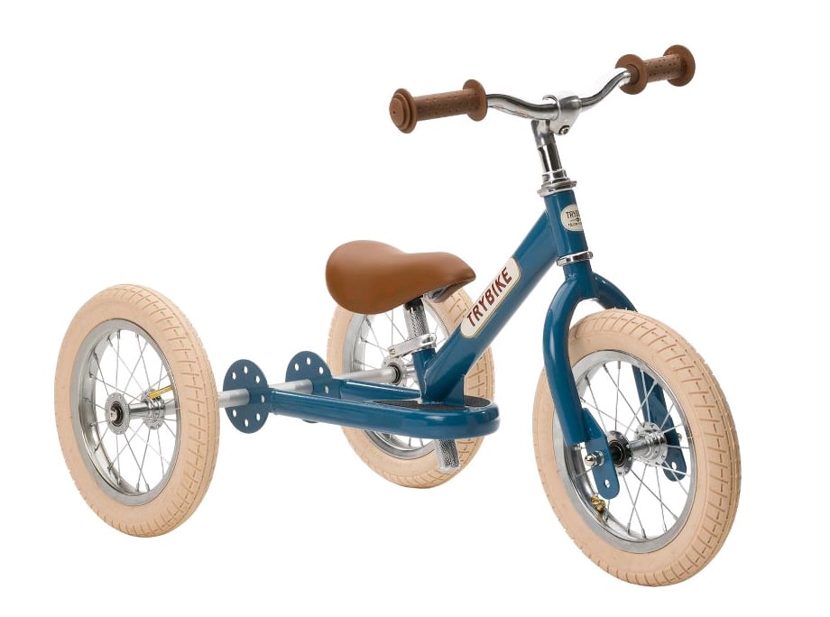 Trybike – 3 hjulet Løbecykel, Vintage Blå