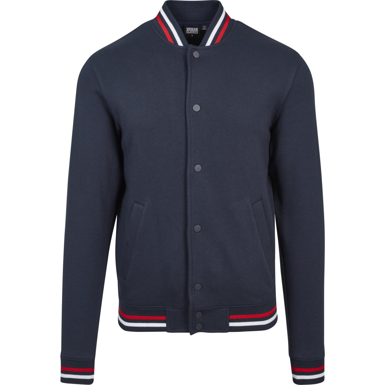 Buy Urban Classics - 2-TONE College Sweat Jacket navy