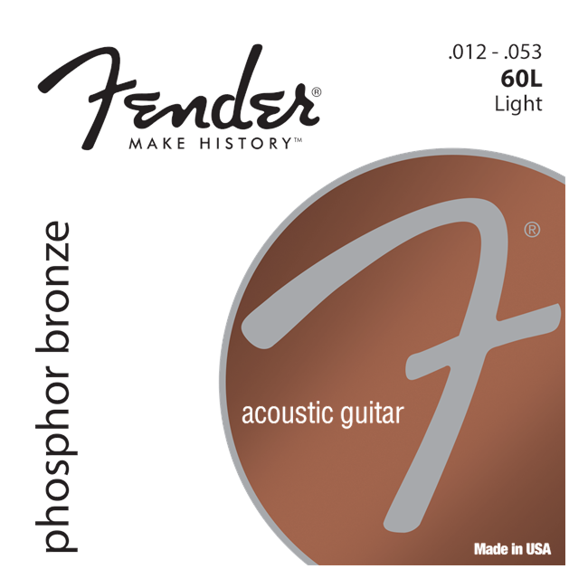 Fender - Phosphor Bronze 60L - Strenge Til Akustisk Guitar (12-53)