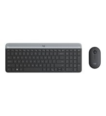 Logitech - Slim Wireless Keyboard and Mouse Combo MK470 NORDIC
