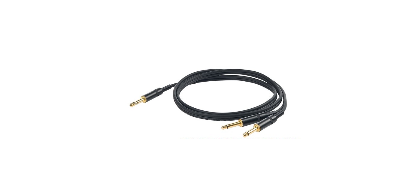 Proel - CHLP210 Challenge Series - Dual Jack/Stereo Jack Insert Cable (5,0 M.)