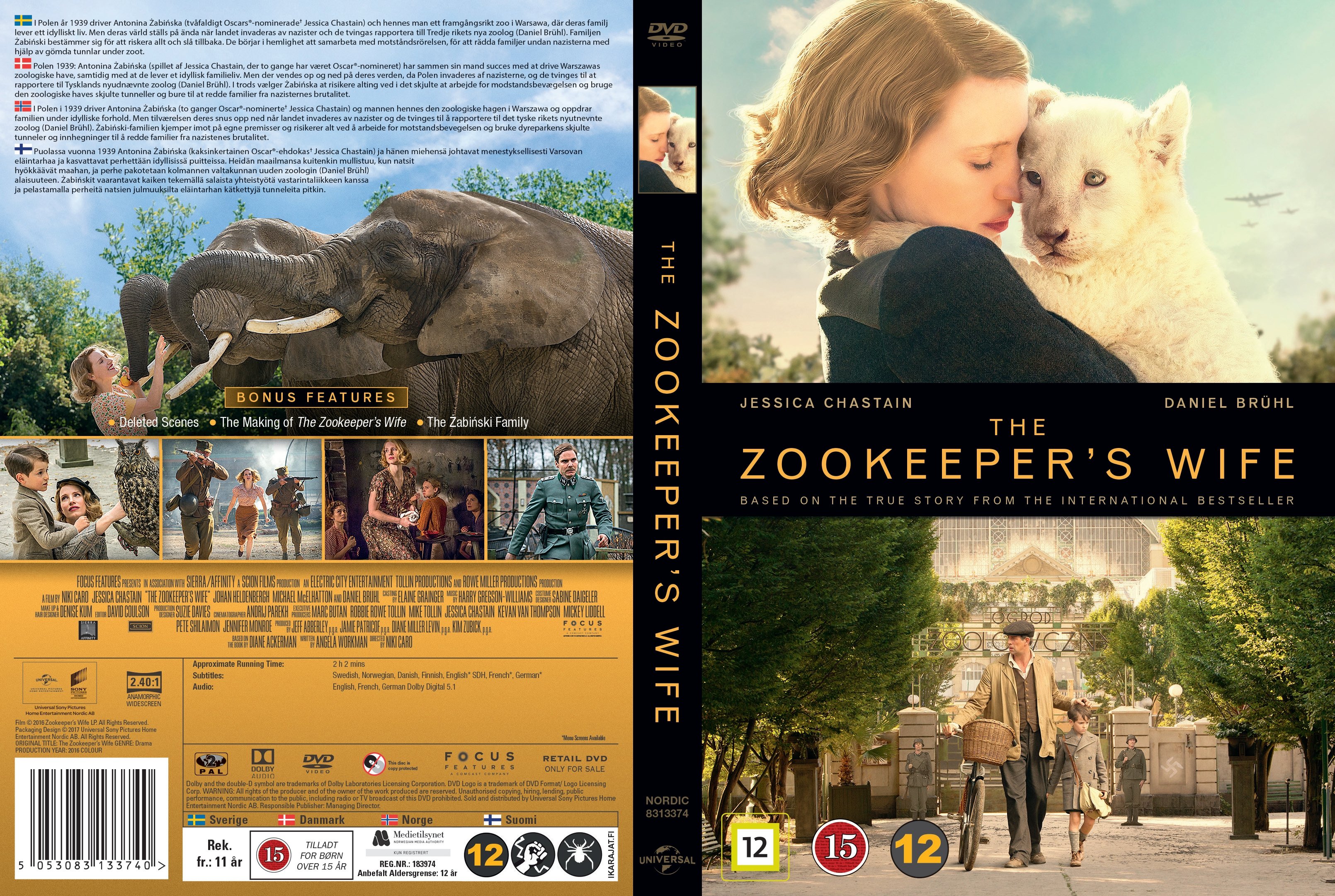 the zookeepers wife dvd