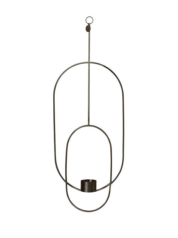Ferm Living - Haning Tealight Oval - Black (5751)