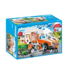 Playmobil - Ambulance with Flashing Lights (70049)