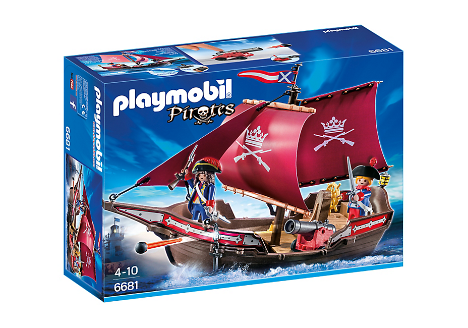 Playmobil - Soldatskib med kanoner (6681)