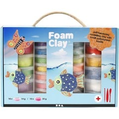 Foam Clay - Set -helmimasasetti, 1 set, värilajitelma