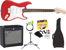 Squier By Fender - Bullet Stratocaster HT - Elektrisk Guitar Pakke (Fiesta Red) thumbnail-1