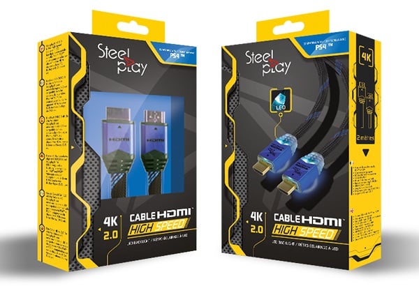Steelplay 4K 2.0 HDMI High Speed Ultra HD LEC Cable 2M - Videospill og konsoller