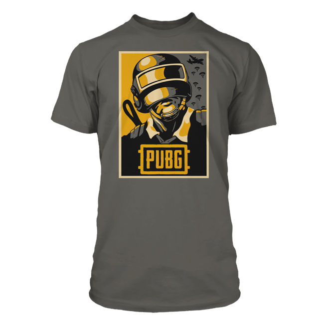 PUBG Hope Poster Tee Charcoal - Small