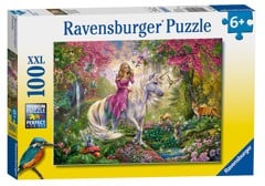 Ravensburger - Enhjørninge XXL, 100 Brikker - Puslespil