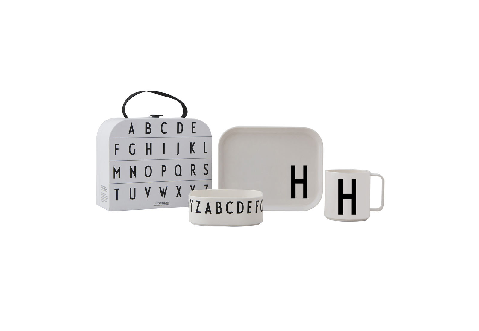 ​Design Letters - Gift Box Tritan Eating Set - H (20201500H)