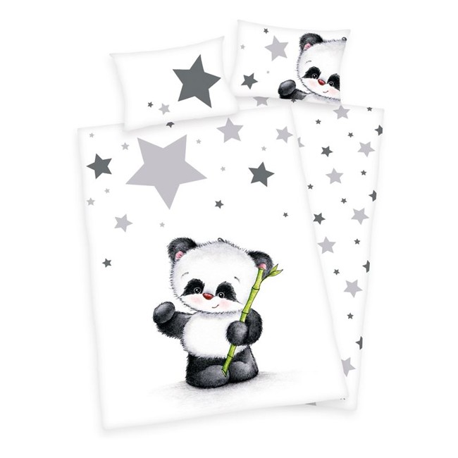 Baby Best Panda - Duvet cover - Baby - 100x135 cm + 1 pillowcase 40x60 cm - Multi colour