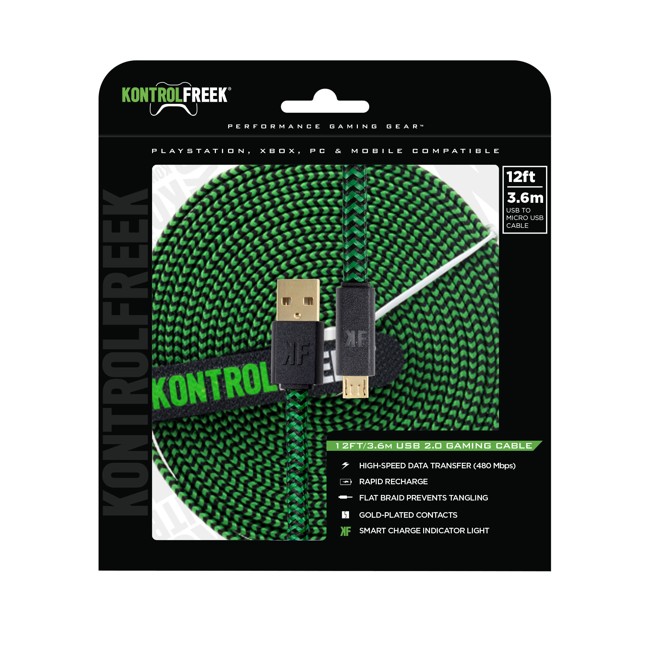 KontrolFreek USB Cable (Green/Black)