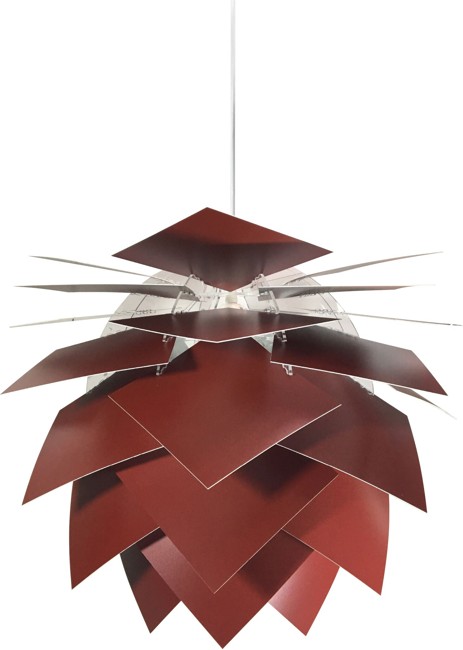 Dyberg-Larsen - Pineapple Lampe Mellem Ø 45 cm - Mørk Rød
