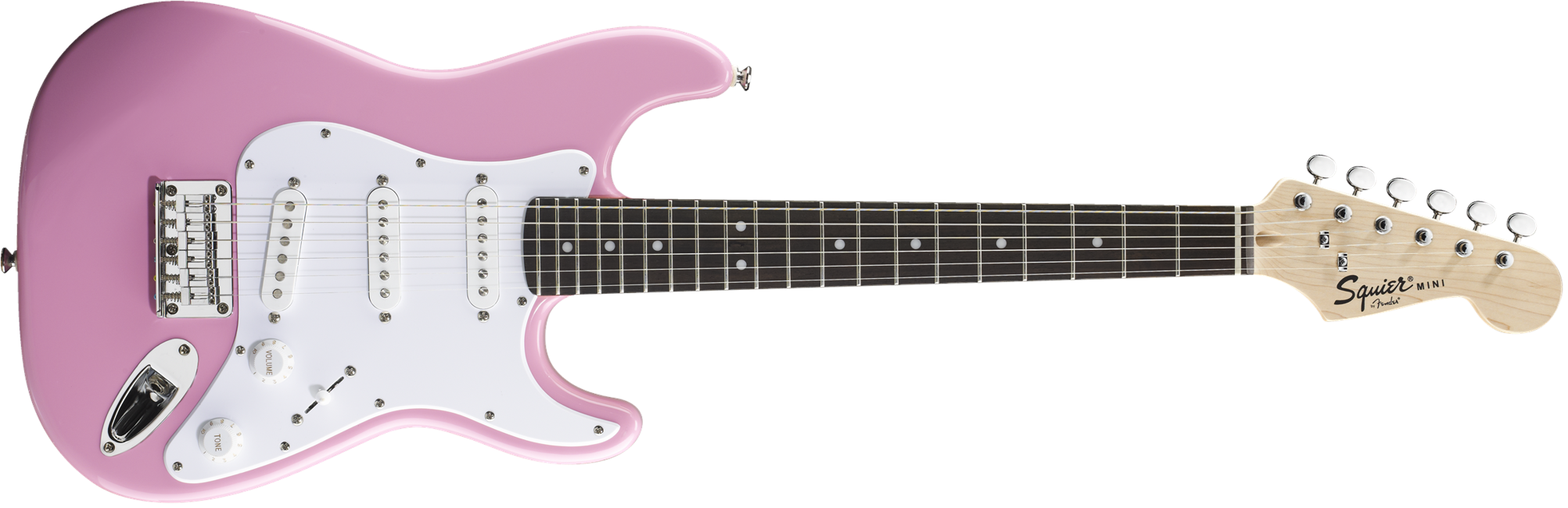 Fender Squier Mini Stratocaster 3/4 Size Elektrisk Guitar (Pink)