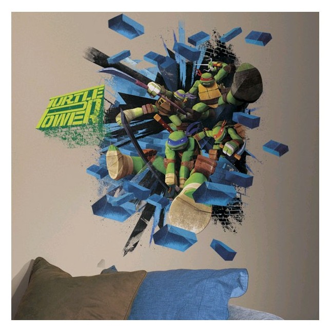 Roommates - TMNT Brick Poster - Kæmpe Wall Sticker 