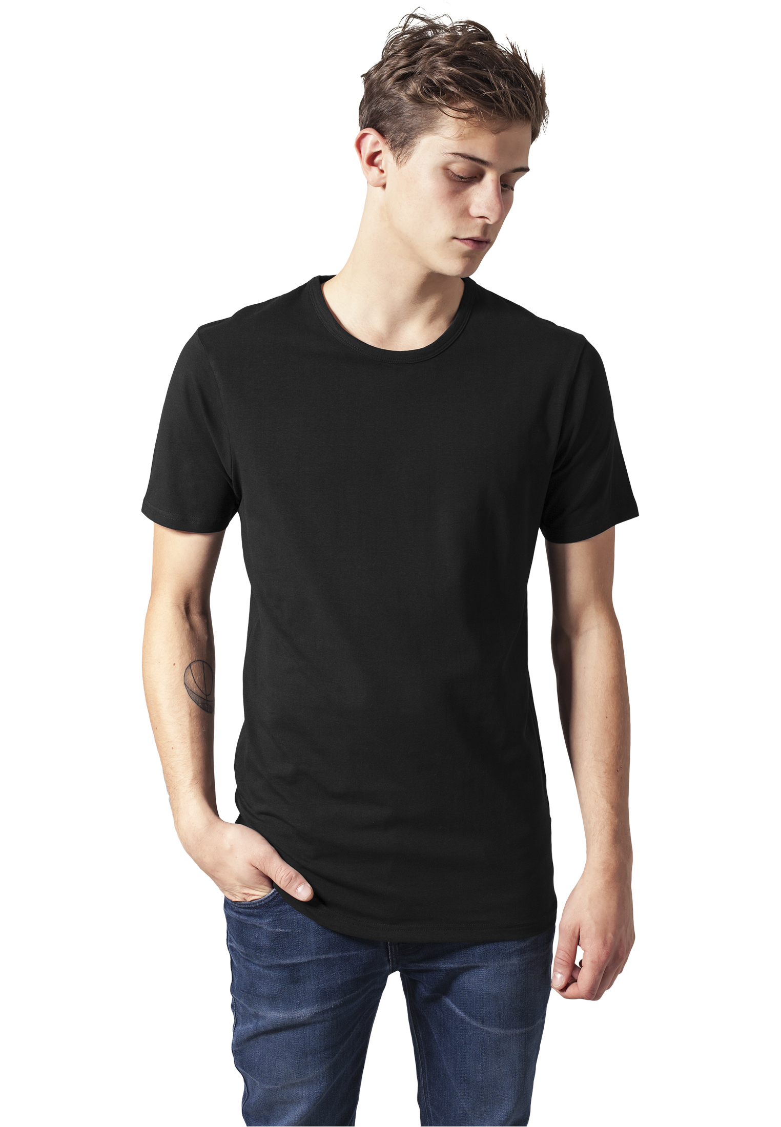 Buy Urban Classics 'Fitted Stretch' T-shirt - Black
