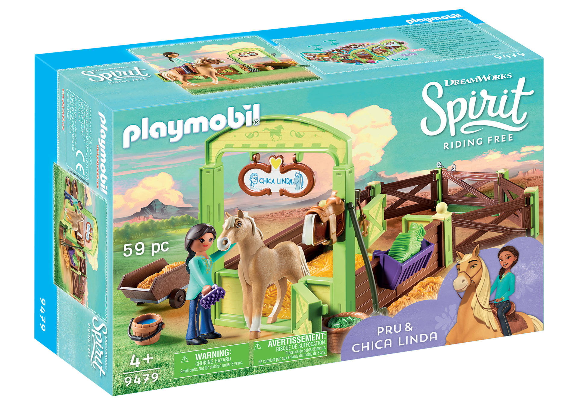 Playmobil - Horse Box - Pru & Chica Linda (9479)