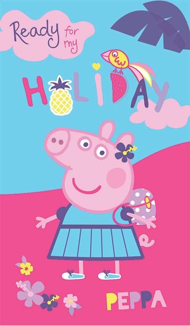 Peppa Pig Holiday - Beach towel - 70 x 120 cm - Pink