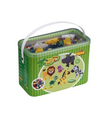 HAMA - Maxi Beads - 3.000 Beads and Pegboards in Bucket (8804)