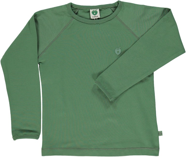 Småfolk - Økologisk Basis Langærmet T-Shirt - Elm Grøn