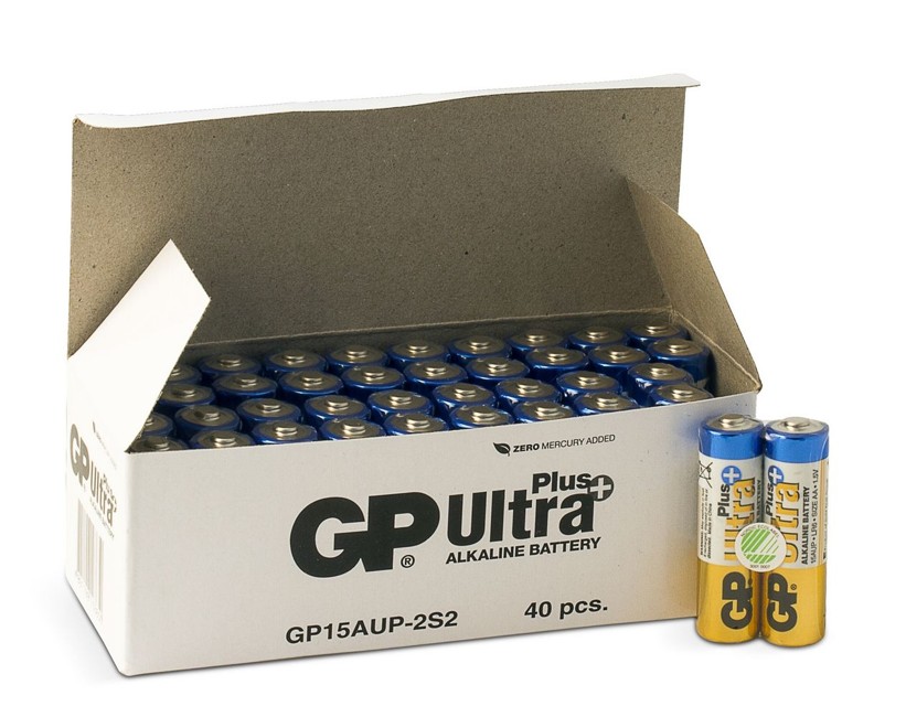 GP Ultra Plus Alkaline AA - 40 batteries