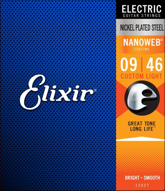 Elixir - Nanoweb Strenge Sæt - Til Elektrisk Guitar (009-046)