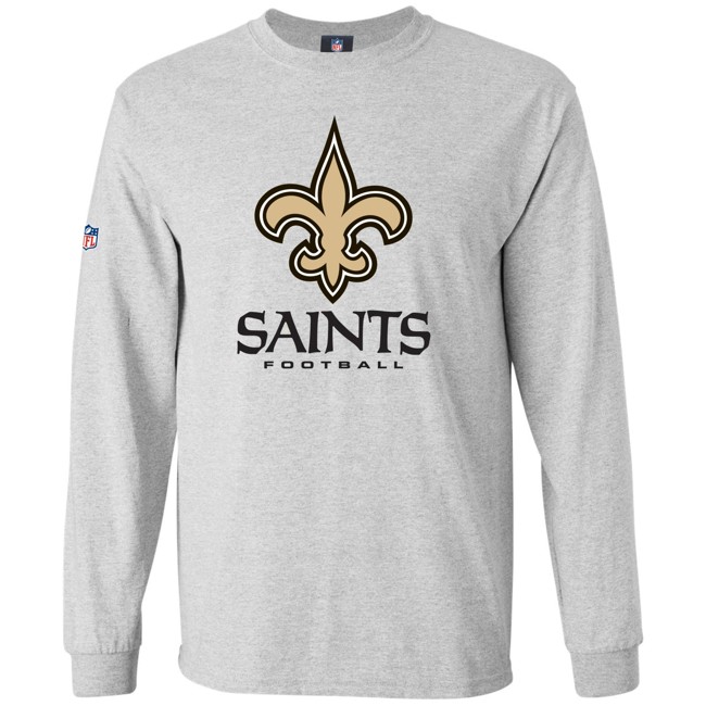 Majestic OUR TEAM Longsleeve - New Orleans Saints grey