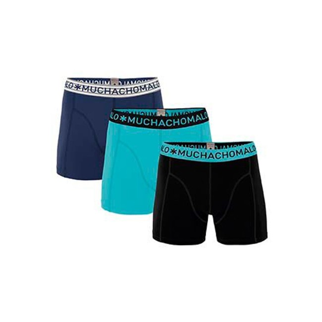 MUCHACHOMALO 3-PACK SOLID NAVY TURQUOISE BLACK X