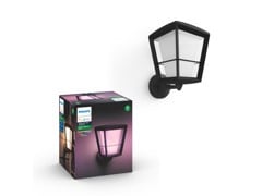 Philips Hue -  Econic Up Wandlaterne Schwarz - Weiß & Farbe Ambiance