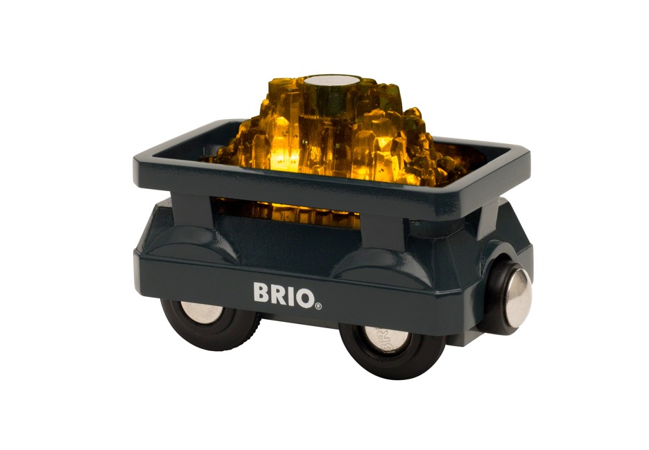 BRIO - Fraktvagn med guld och ljus (33896)