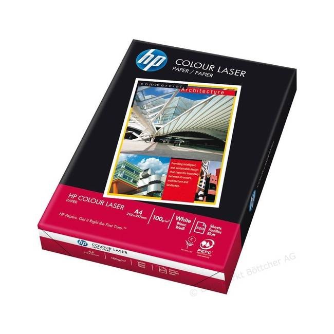 Original HP A4 100gsm Colour Laser Printer Copy Paper (White) 500 Sheets Per Ream (CHP350)