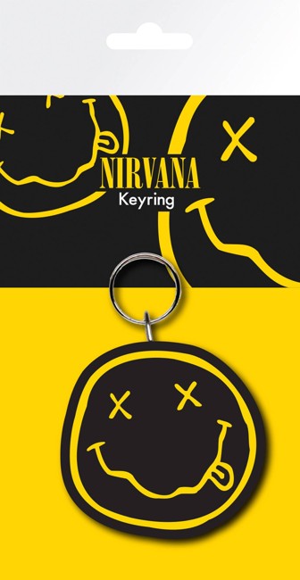 Nirvana Smiley Keyring