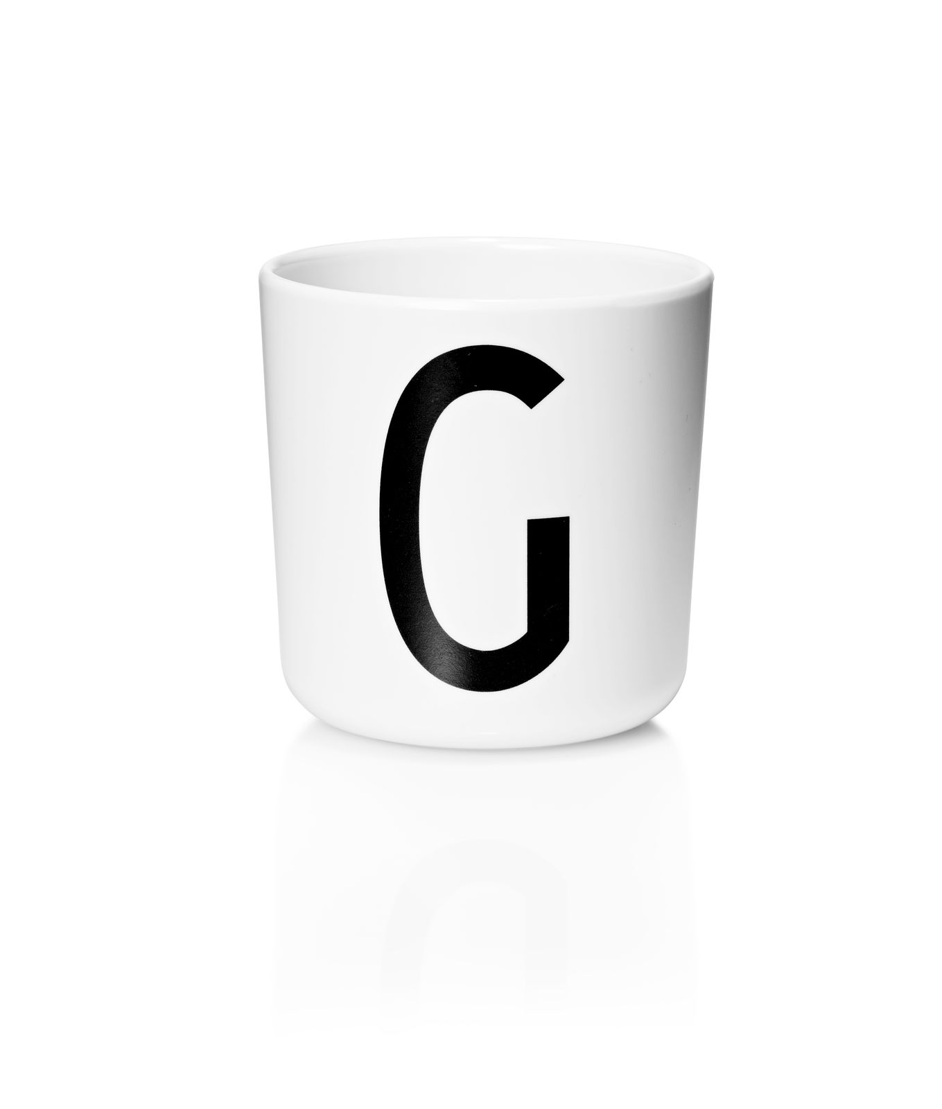 ​Design Letters - Personal Melamine Cup G - White (20201000G)