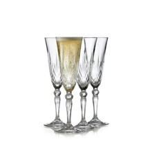 Lyngby Glas - Crystal Clear Melodia Champagne Glass 16 cl - Set of 4 (916096)