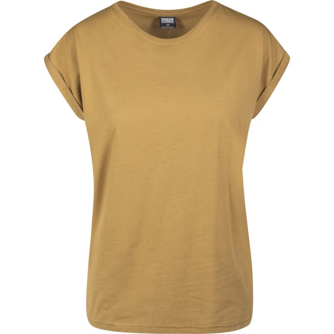 Urban Classics Ladies - EXTENDED SHOULDER Shirt nut brown