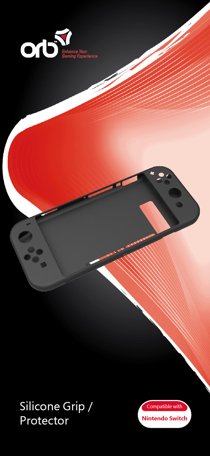 Nintendo Switch - Silicone Grip / Protector (ORB) - Videospill og konsoller