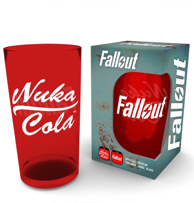 Fallout Nuka Cola Large Premium Coloured Glass
