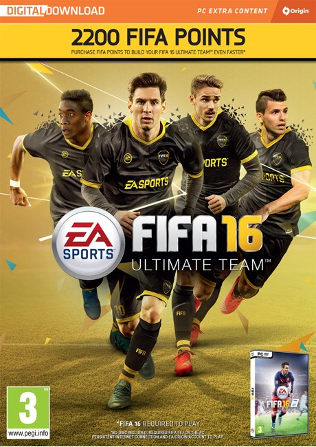 FIFA 16 - 2200 FUT POINTS (Code via email) PC