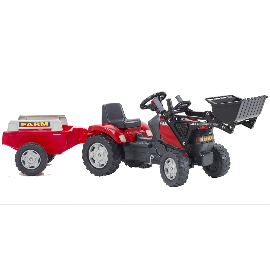 Køb FALK traktor med skovl og trailer 2/5