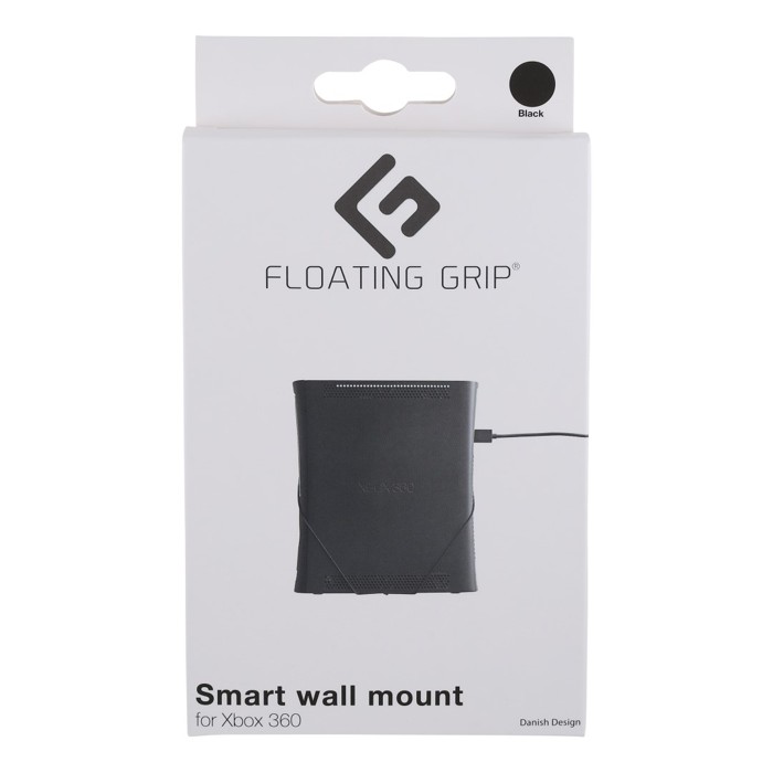 Xbox 360 wall mount by FLOATING GRIP®, Black